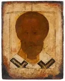 Russisch, wohl 17.Jh by Hl. Nikolaus, tempera, sold Jun 2025