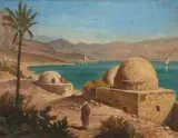 Orientalische Landschaft by Otto Pilny, oil on canvas, sold Jun 2025