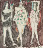 Figur der Mitte by Alois Carigiet, 1961, oil, offered Jun 2025