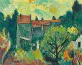 Haus in südlicher Landschaft by Carl Walter Liner, 1957, oil on canvas, offered Jun 2025