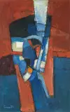 Abstrakte Komposition by Carl Walter Liner, 1971, oil on canvas, sold Jun 2025