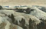 Berner Voralpenlandschaft by Victor Surbek, oil on panel, offered Jun 2025