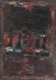 Betrunkene Flaschen by Charles Wyrsch, 1963, oil on canvas, offered Jun 2025