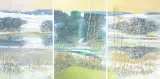 Triptychon: La fin de l'hiver by eigentlich Emile Aebischer Yoki, oil on canvas, sold Jun 2025