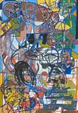 Komposition by Carlo Aloe, 1994, acrylic, sold Jun 2025