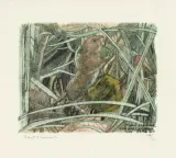 Nagetier by Robert Hainard, 1941, color woodcut, sold Jun 2025