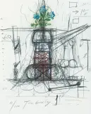 La Vittoria by Jean Tinguely, 1972, pencil, sold Jun 2025