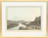 Vue de la Ville de Lucerne by Johann Jakob Biedermann, pen and ink, offered Jun 2025