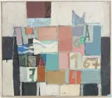 Zahlentisch by Eugen Früh, 1968, oil on canvas, sold Jun 2025