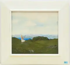 Mädchen mit Harfe by Ernst Kreidolf, watercolor, sold Jun 2025