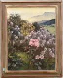 Garten im Horgenberg by Reinhold Kündig, oil on canvas, sold Jun 2025