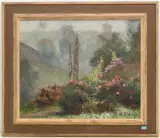 Rosengarten by Reinhold Kündig, 1976, oil on canvas, offered Jun 2025