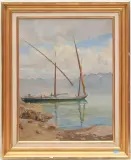 Barque latine by Charles Parisod, 1928, oil on canvas, sold Jun 2025