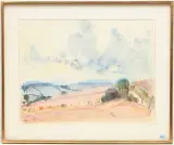Die Toskana im Oktober by Rudolf Zender, watercolor, offered Jun 2025