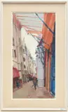Strassenszene by Rudolf Zender, 1968, oil on canvas, sold Jun 2025