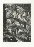 Carceri d'invenzione: Die Zugbrücke by Giovanni Battista Piranesi, etching, sold Mar 2025