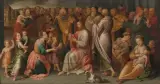 Lasset die Kinder zu mir kommen by Antwerpen, um 1605 & 15, oil on panel, sold Mar 2025