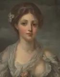 Nachfolger um 1800 La Cruche cassée (Ausschnitt) by Jean-Baptiste Greuze, oil on panel, sold Mar 2025