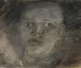 Portrait by Stig Lindberg, mixed media, offered Mar 2025