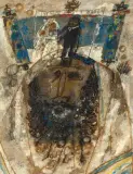 Un mariage juif by Théo Tobiasse, 1965, oil on board, offered Mar 2025