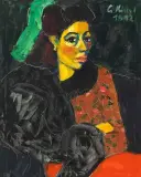 Portrait von Sonja by Gernot Kissel, 1992, oil on canvas, sold Mar 2025
