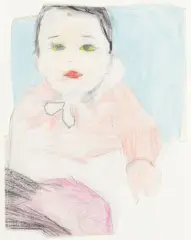 Selbstportrait in jungen Jahren by Andro Wekua, pencil, offered Mar 2025