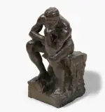 Pensatore by Ernesto Bazzaro, bronze, sold Mar 2025