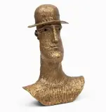 Mann mit Hut by Alex Kosta, 1963, bronze, sold Mar 2025