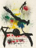 Aus: "Graphikmappe Hochschule St. Gallen by Joan Miró, 1967, color lithograph, sold Mar 2025