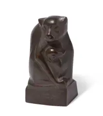 Zwei Äffchen by Emy Roeder, 1923, bronze, sold Mar 2025