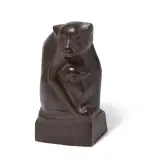 Zwei Äffchen by Emy Roeder, 1923, bronze, sold Mar 2025