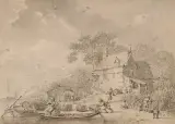 Weinernte im Rheinland by Holland, 17.Jh., pen and ink, sold Mar 2025