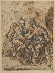 Studie by Giuseppe Tortelli, pen and ink, offered Mar 2025