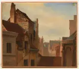 Antwerpen by August Brasch, 1852, oil on paper, offered Mar 2025