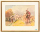 Szene mit Bauern by Albert Robida, watercolor, offered Mar 2025