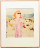 Portrait by Stefanie Schneider, 1999, color lithograph, sold Mar 2025