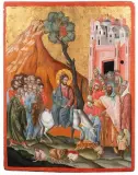 Griechisch, 19.Jh by Einzug in Jerusalem, tempera, sold Mar 2025