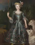 Bildnis der Elisabeth von Muralt als Schäferin by Zürich, um 1760, oil on canvas, offered Mar 2025