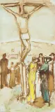 Kleine Kreuzigung, Studie by Cuno Amiet, 1931, mixed media, sold Mar 2025