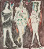 Figur der Mitte by Alois Carigiet, 1961, oil, offered Mar 2025