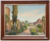 Am Friedhof by Maria La Roche, watercolor, offered Mar 2025