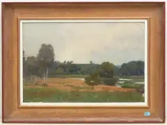 Moorlandschaft by Werner Weber, oil on canvas, offered Mar 2025