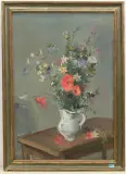 Stillleben mit Mohn by Rudolf Zender, oil on canvas, sold Mar 2025