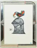 Pax by Rudolf Mirer, 1989, color lithograph, sold Mar 2025