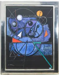 Lebenszeit by Rudolf Mirer, 1997, color lithograph, sold Mar 2025