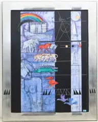 Archenoe by Rudolf Mirer, 2000, color lithograph, sold Mar 2025