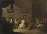Fröhliche Gesellschaft by Jacob Duck, oil on panel, offered Dec 2024