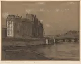 Französische Landschaft by Rembrandt Bugatti, charcoal, sold Dec 2024