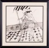 Untitled by Barry Le Va, Pen and ink, offered Jul 2015