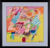 Untitled by Barry Le Va, Oil pastel on paper, offered Jul 2015